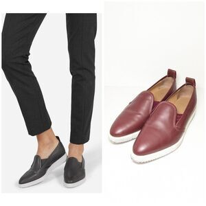 Everlane The Leather Street Shoes in Burgundy
